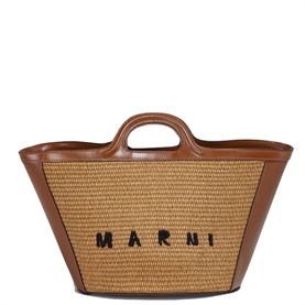 Marni Tropicalia Small Tote, Raw Sienna 